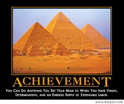 pyramids were built by an endless supply of people joke